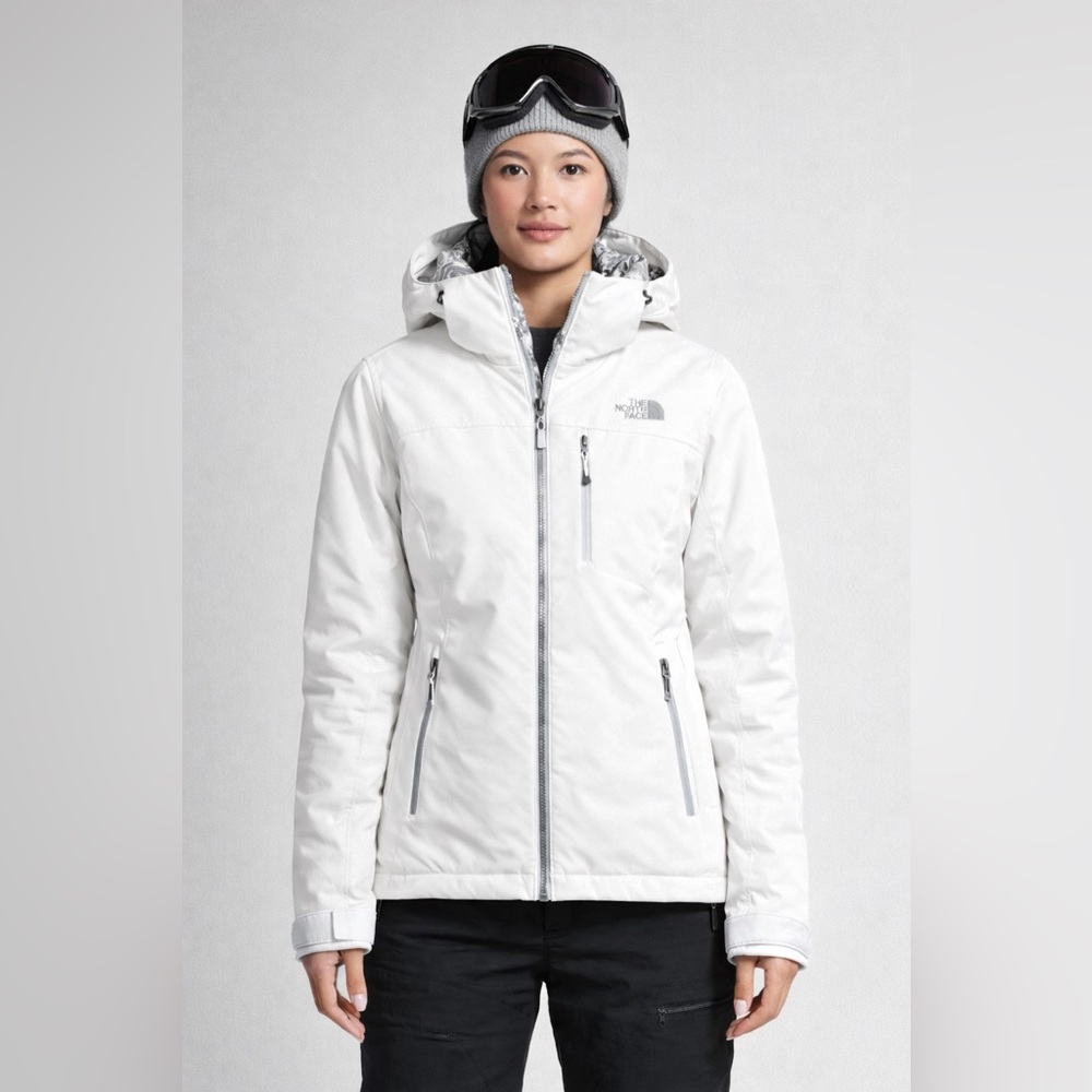 The North Face Insulated Waterproof Winter Jacket – White – Women’s M